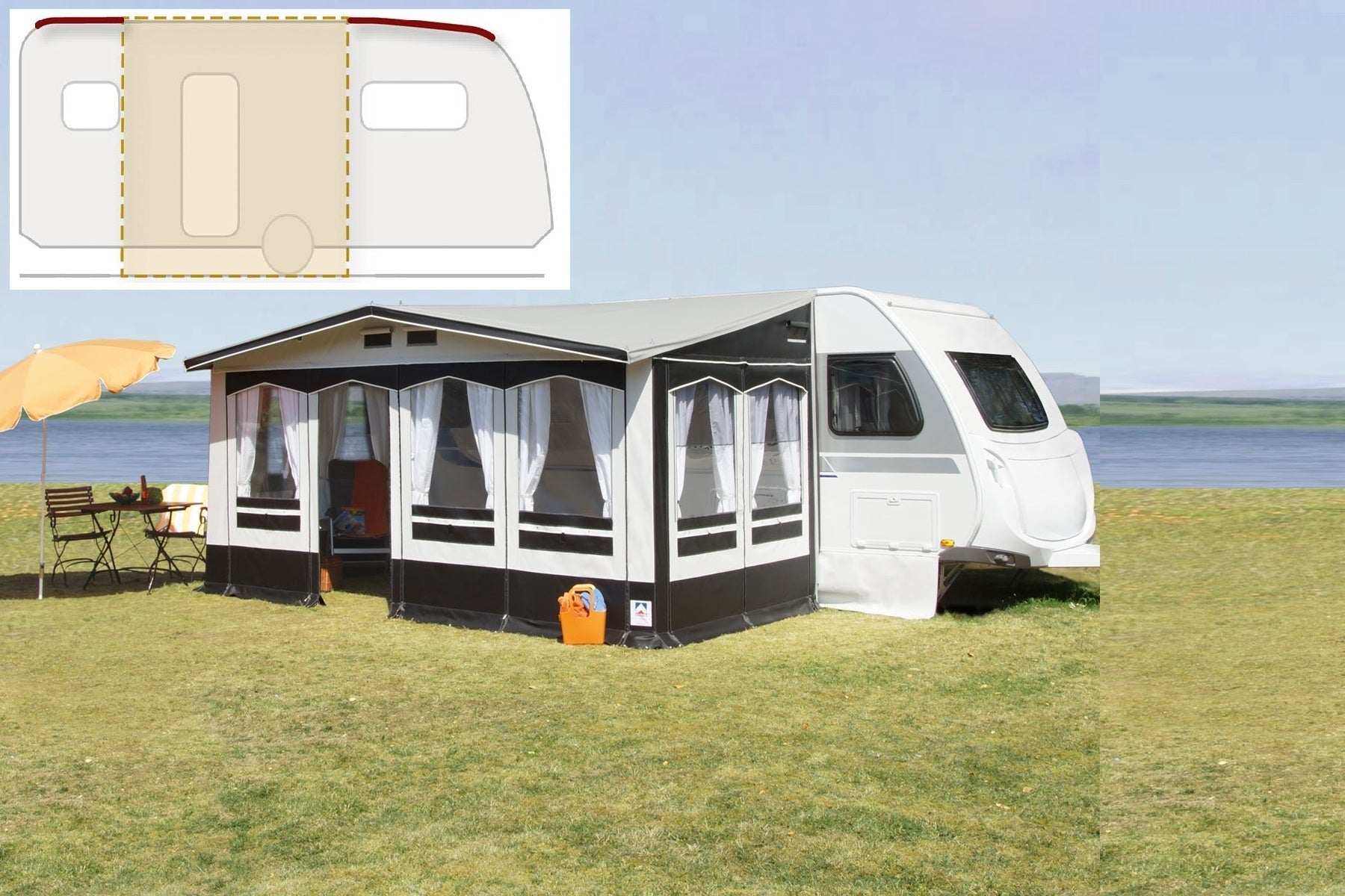 Güsto CaraVilla Part-Pro – Teilvorzelt kaufen – Vorzelteshop