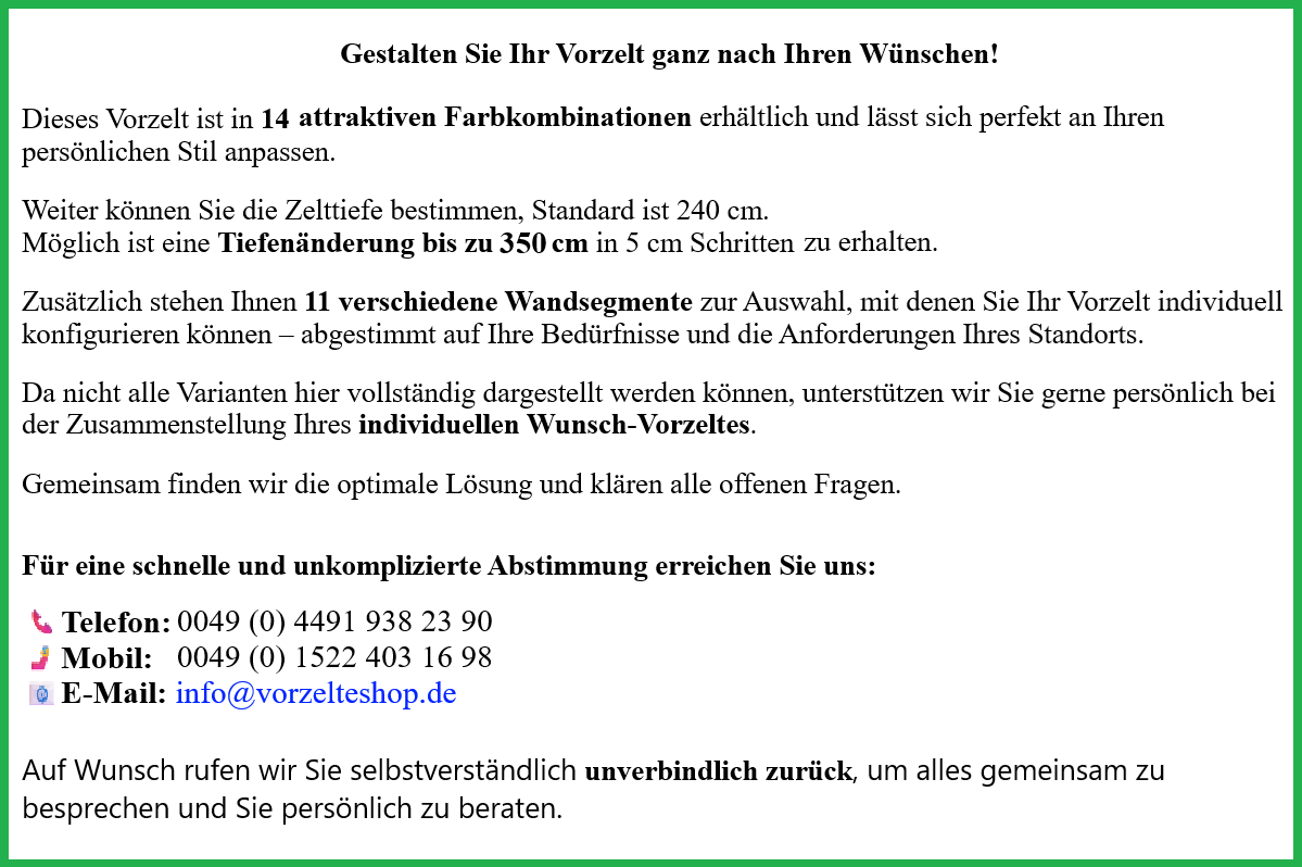 Güsto CaraVilla Part-Hit Teilvorzelt (Einzug links)