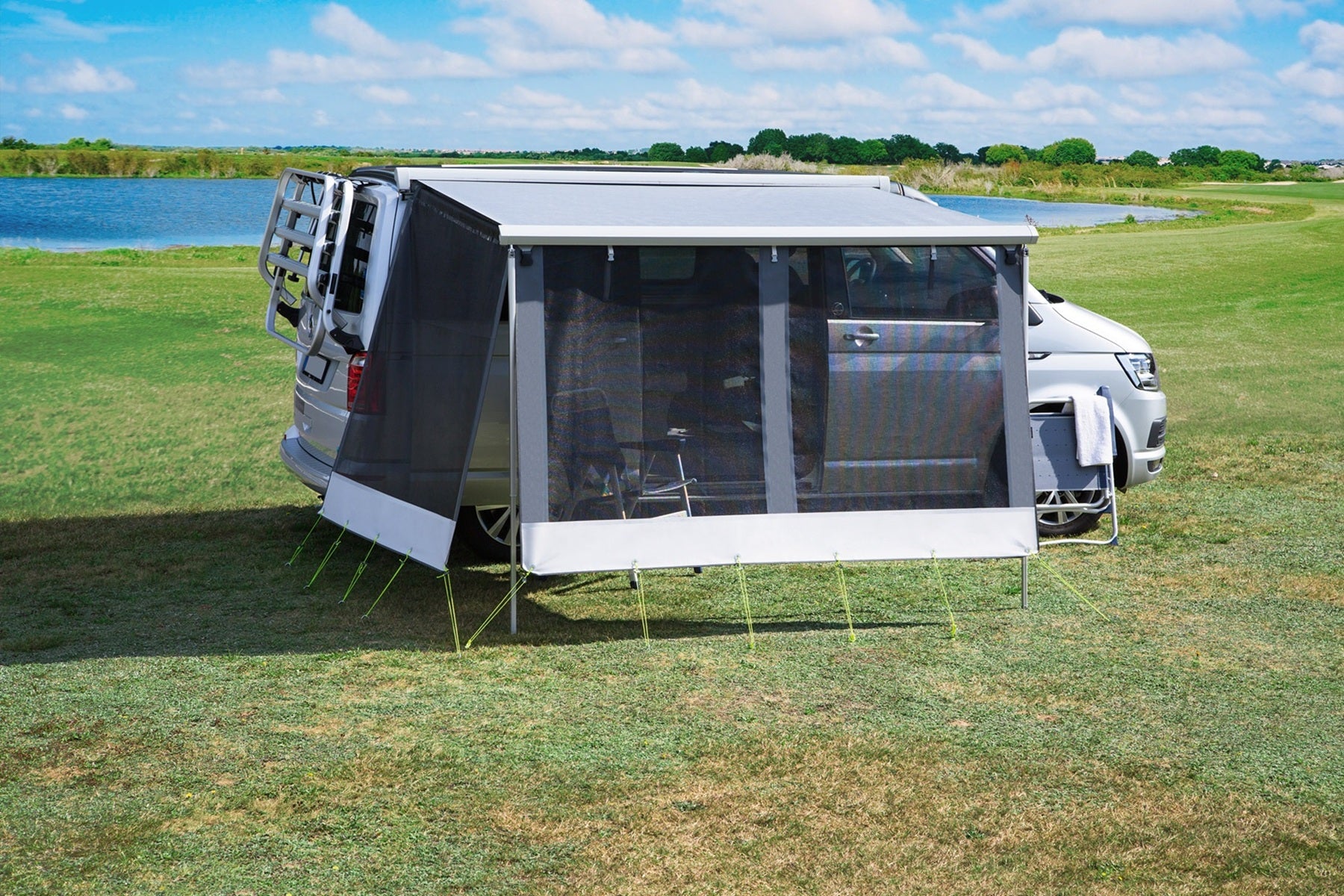 DWT Happy Sun Markisenwandteile für Campingbusse