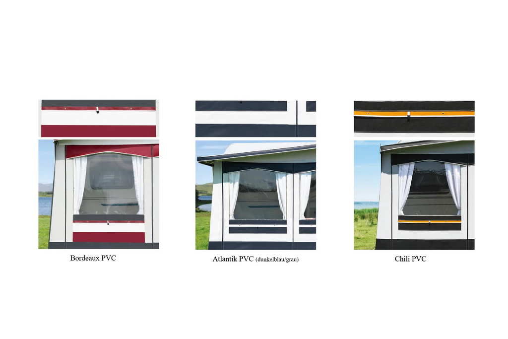 DWT Atelier Chalet mit Rundumdach Ganzjahres-Wohnwagenvorzelt