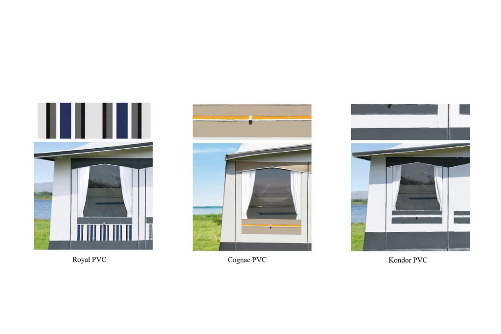 DWT Atelier Chalet mit Rundumdach Ganzjahres-Wohnwagenvorzelt