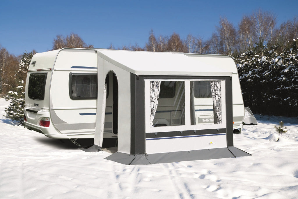 DWT Cortina II GRAU Ganzjahres-Teilvorzelt Winterzelt