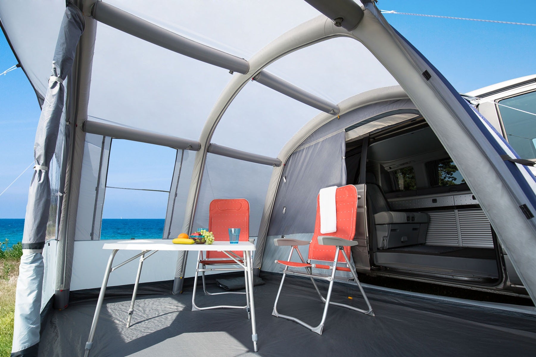 DWT Rapid Air II Luft-Busvorzelt für Campingbus & Van