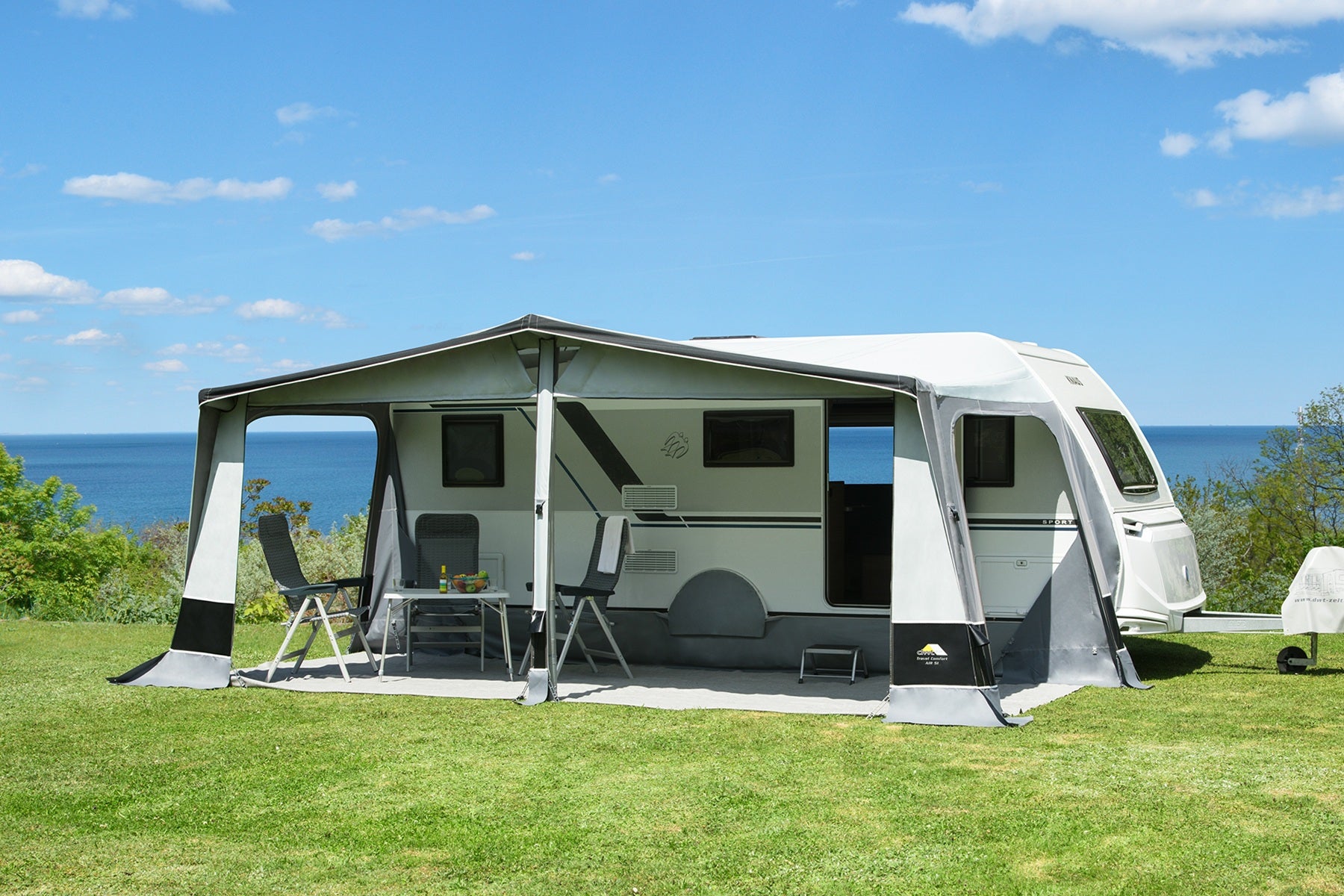 DWT Travel Comfort Air Luft-Reisevorzelt für Wohnwagen