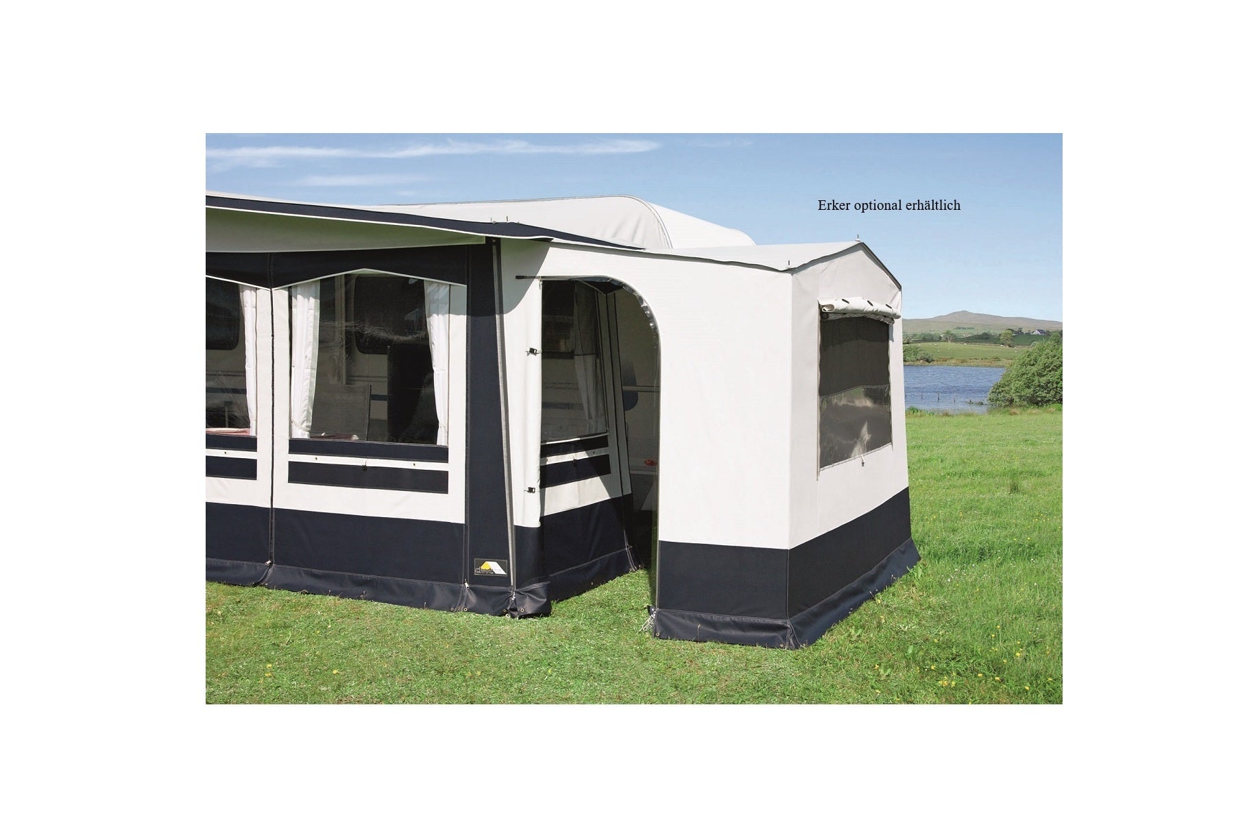 DWT DWT Atelier Chalet mit Vordach Ganzjahres - Wohnwagenvorzelt Wohnwagenvorzelt - Vorzelteshop