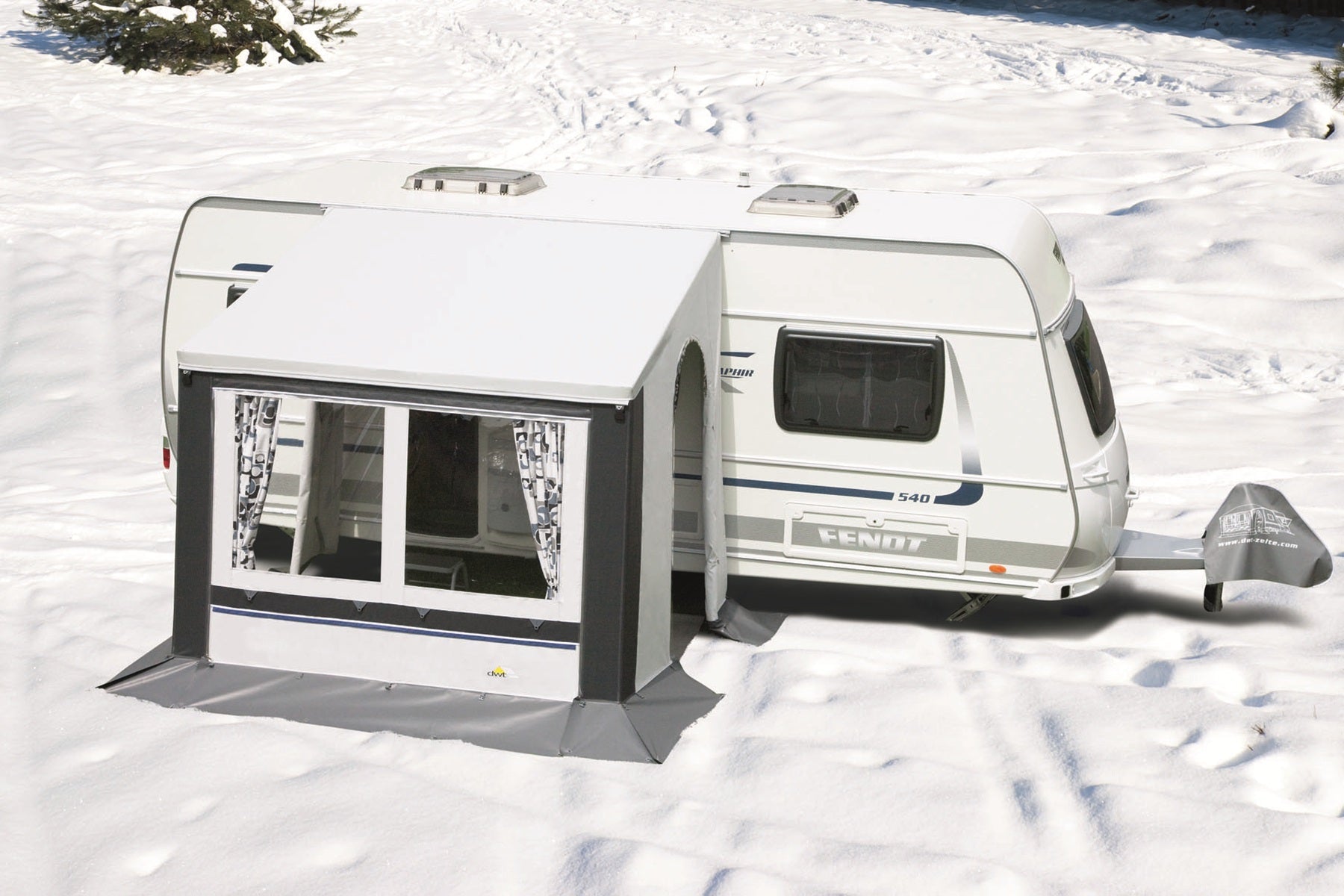 DWT Cortina II GRAU Teilvorzelt – Winterzelt