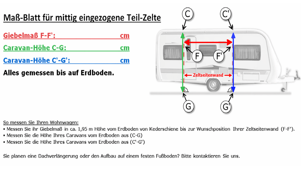 Güsto Güsto CaraVilla Part - Hit Teilvorzelt (Einzug mittig) Teilvorzelt - Vorzelteshop