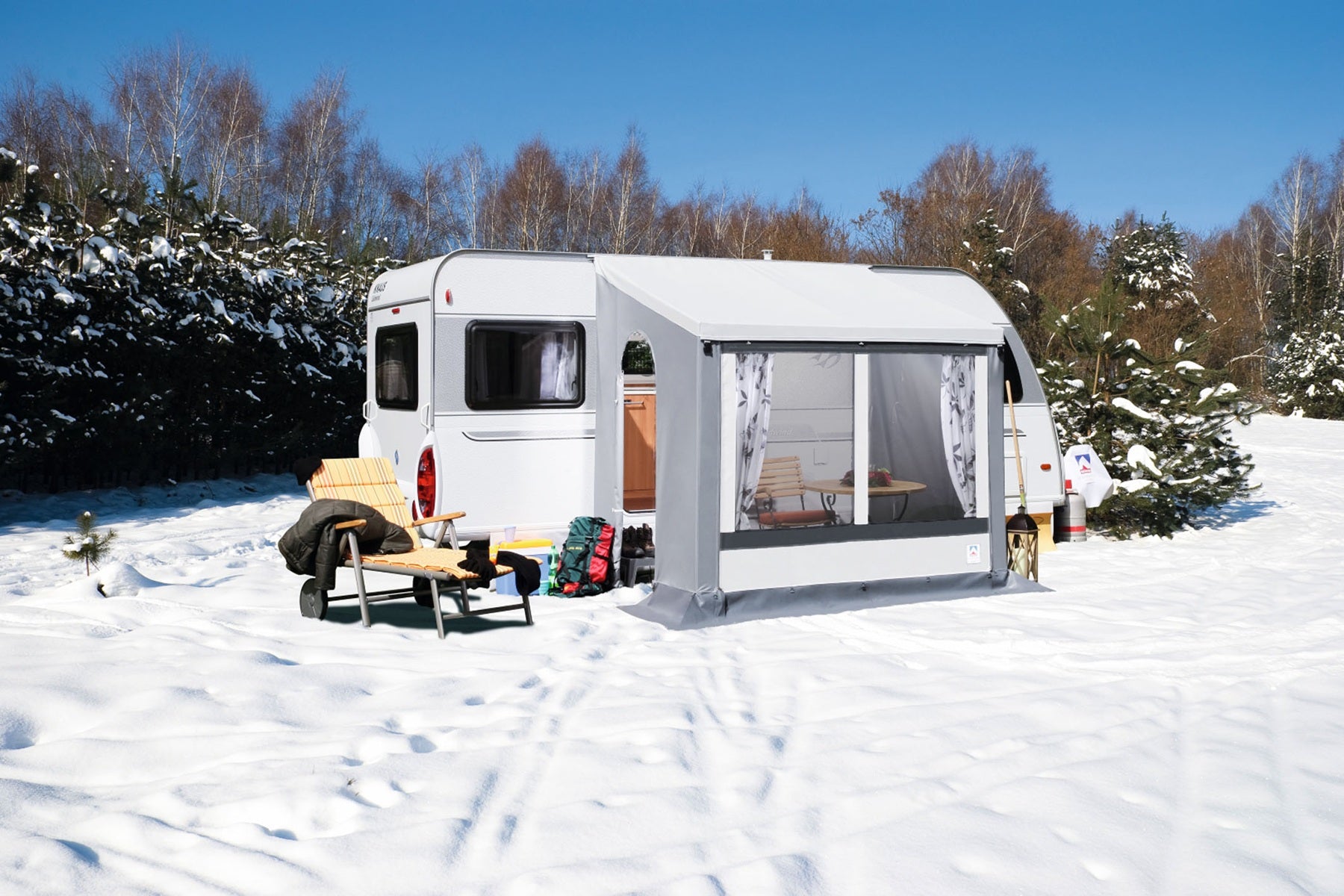 Güsto NOVA Teilvorzelt – Winterzelt für Caravan