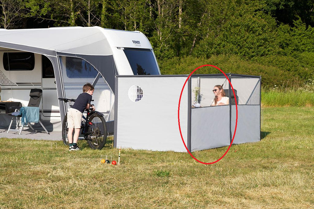 Isabella Windschutz Flex Erweiterung mit Fenster – 154 cm