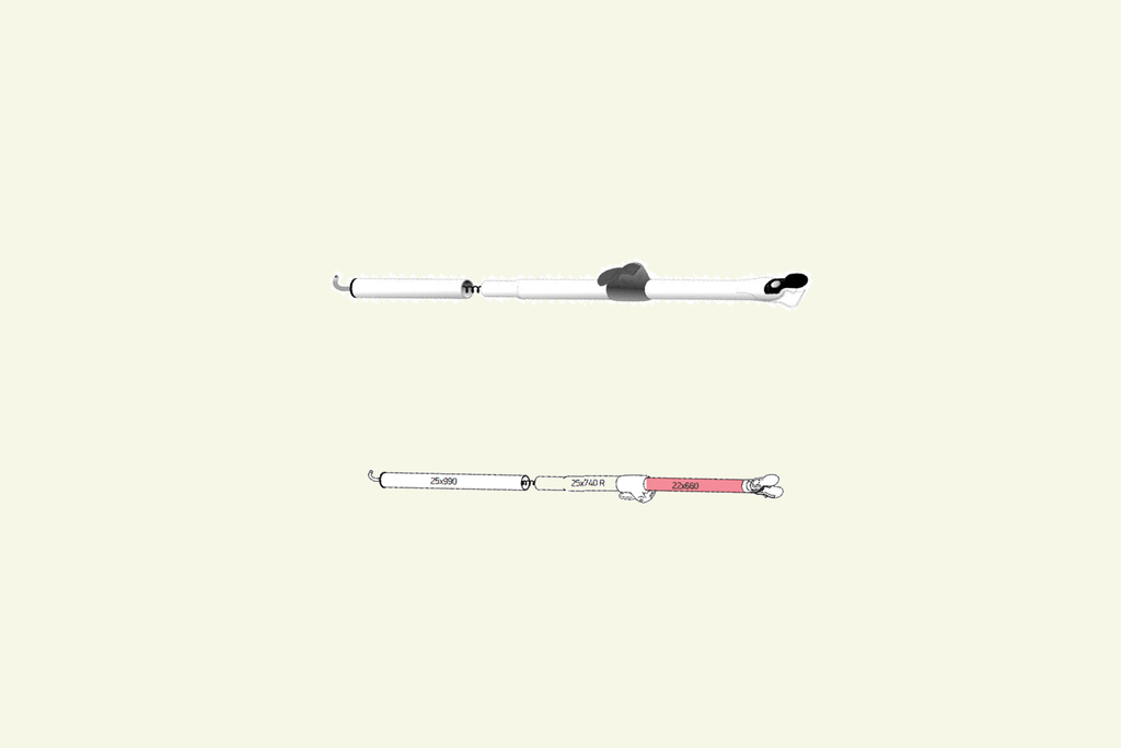 Isabella Isabella Penta Dachstange Zinox & MegaFrame 220 cm – AX-Stange Isabella Zusatzstangen - Vorzelteshop