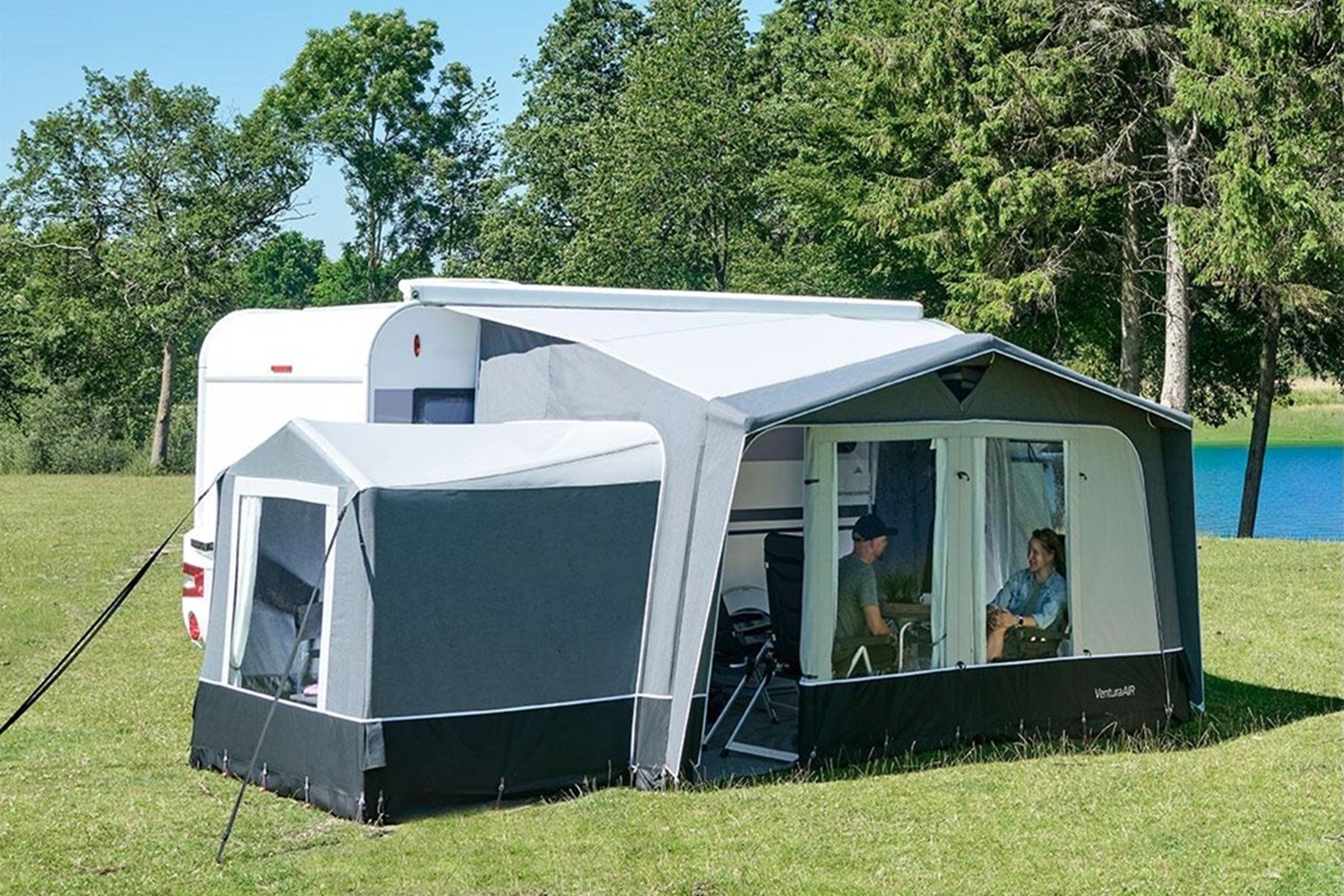 Isabella Ventura AIR Aura – Luftzelt Teilvorzelt für Wohnwagen Luftzelt - Vorzelteshop