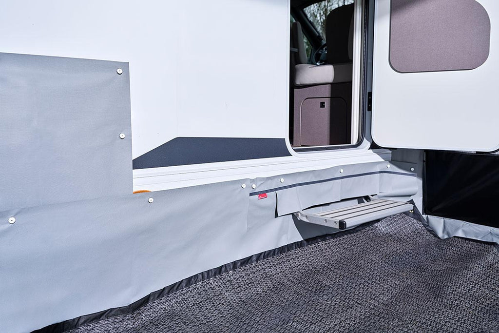 Isabella Windblende & Radkastenabdeckung für Reisemobil