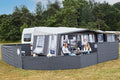 Isabella Mini Windschutz – 3-teilig, 67 cm hoch, 460 cm lang