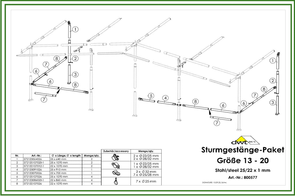DWT Sturmgestänge-Paket