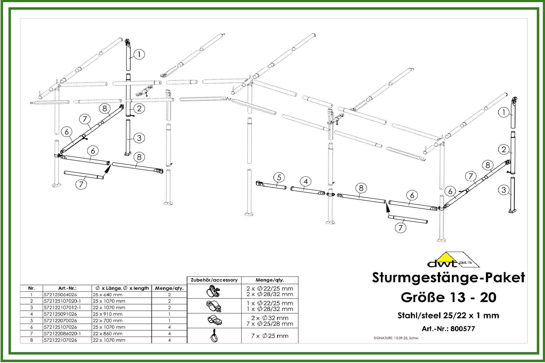 DWT Sturmgestänge-Paket