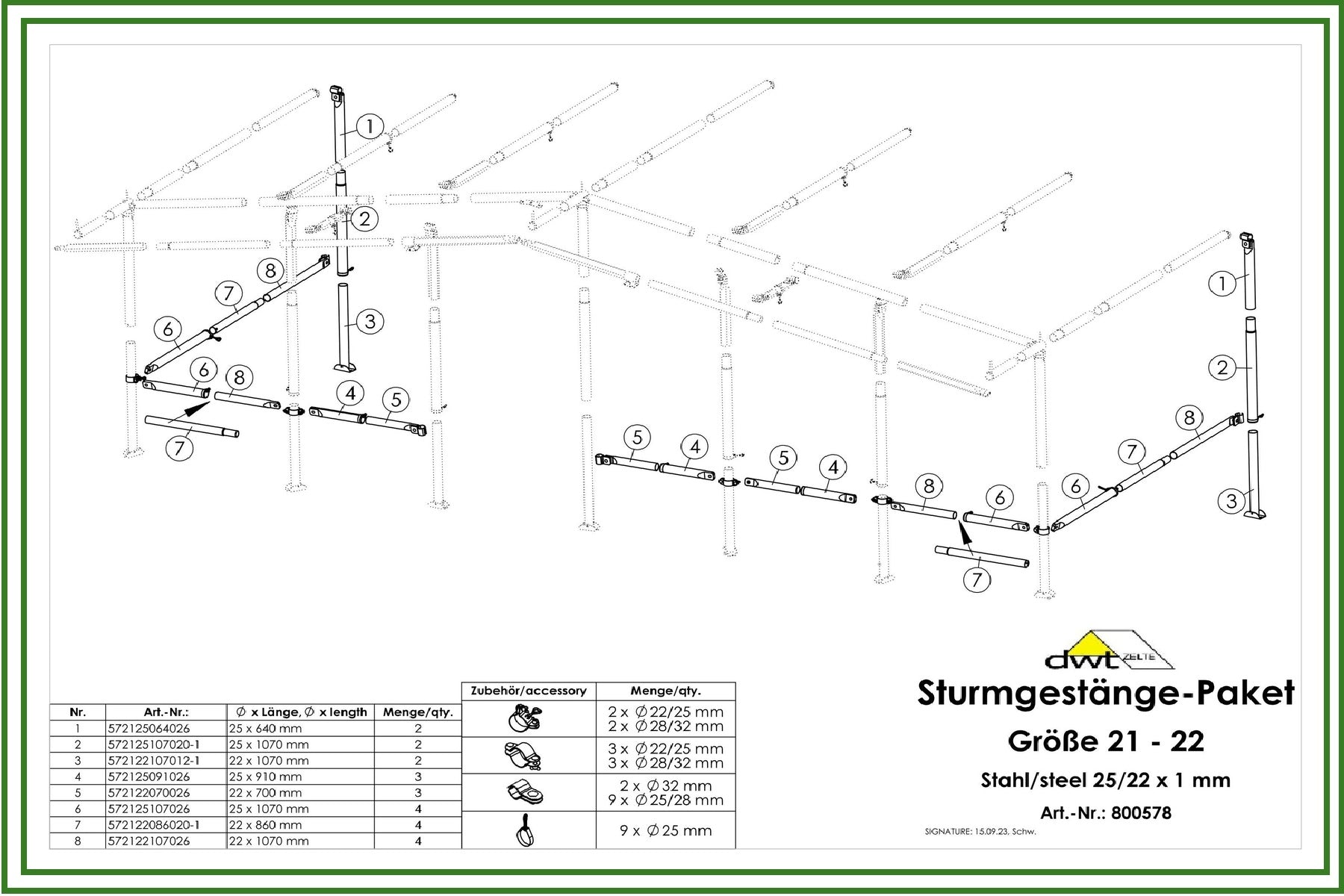DWT Sturmgestänge-Paket