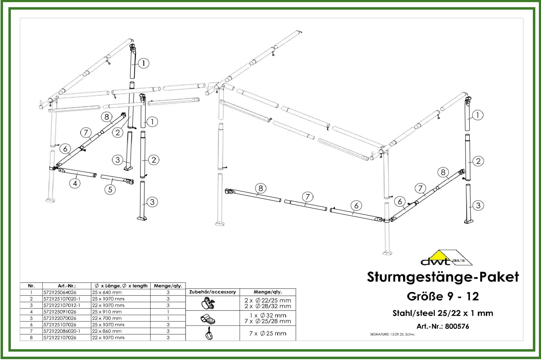 DWT Sturmgestänge-Paket