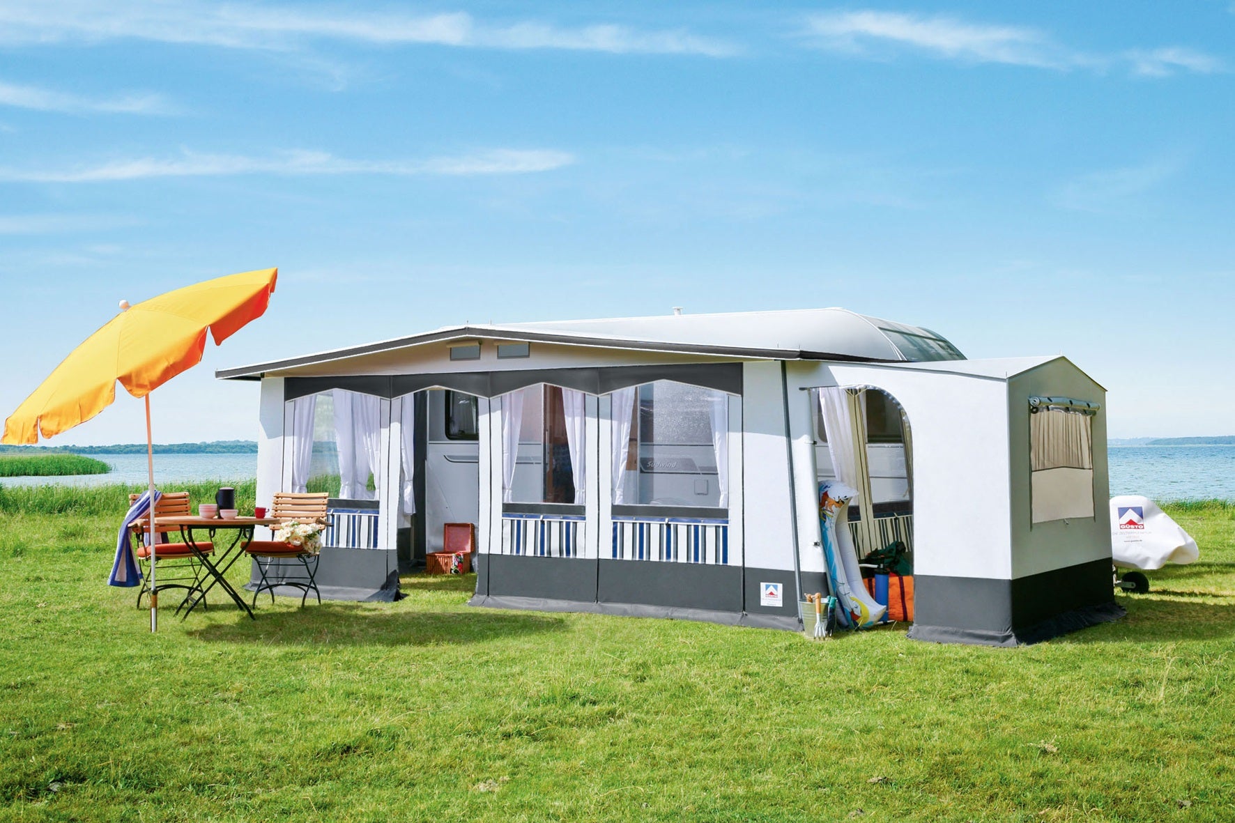 Güsto CaraVilla Top Ganzjahres-Wohnwagenvorzelt (Hobby Landhaus)