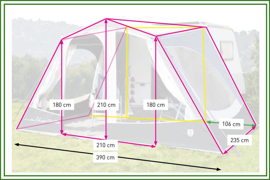 Walker Shelter – Wohnwagenvorzelt für Kip Shelter