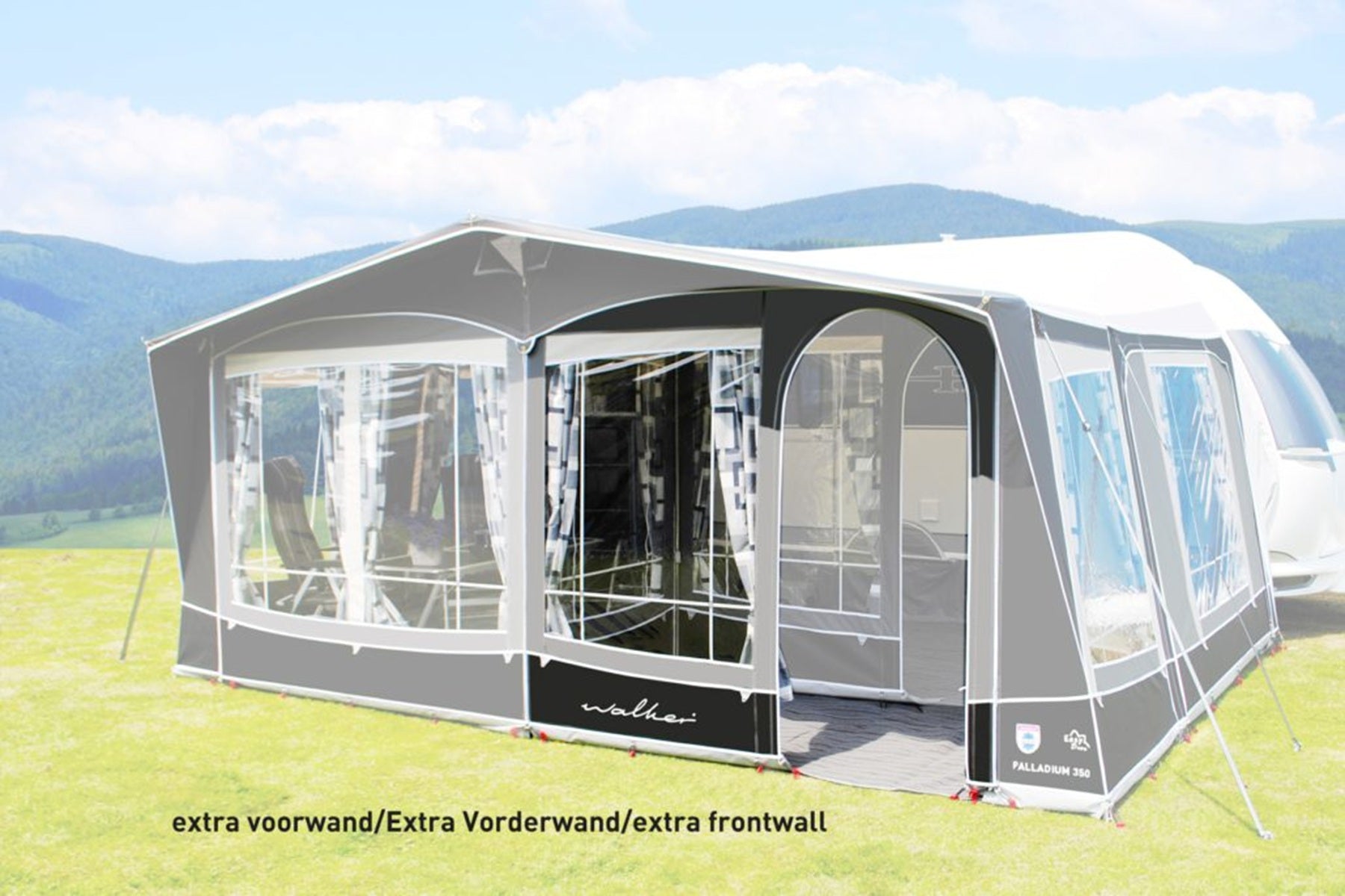 Walker Palladium 350 Reise- & Saison-Wohnwagenvorzelt