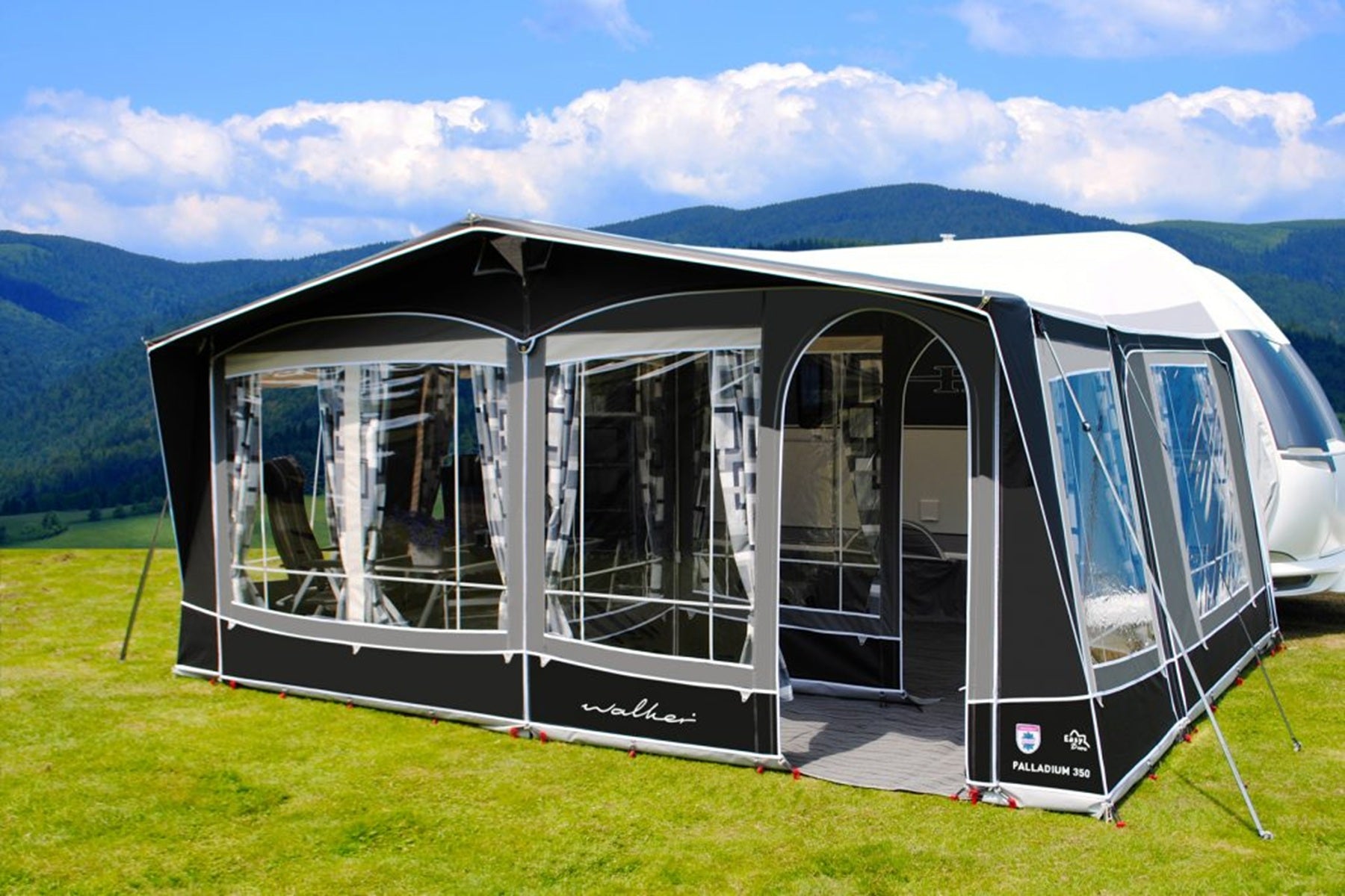Walker Palladium 350 Reise- & Saison-Wohnwagenvorzelt