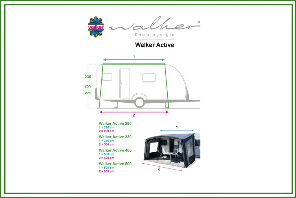 Walker Walker Active Luft-Sonnendach für Wohnwagen - Vorzelteshop