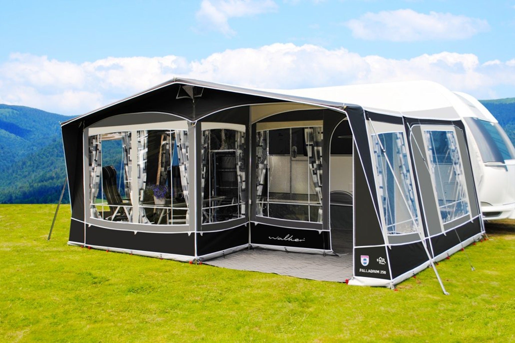 Walker Walker Palladium 350 Reise- & Saison-Wohnwagenvorzelt Wohnwagenvorzelt - Vorzelteshop
