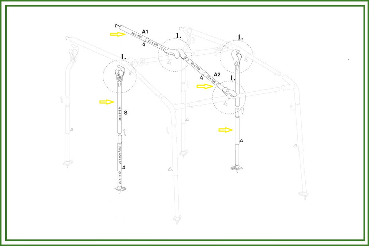 Walker Walker Snow & Fun Plus Wintervorzelt Teilvorzelt - Vorzelteshop